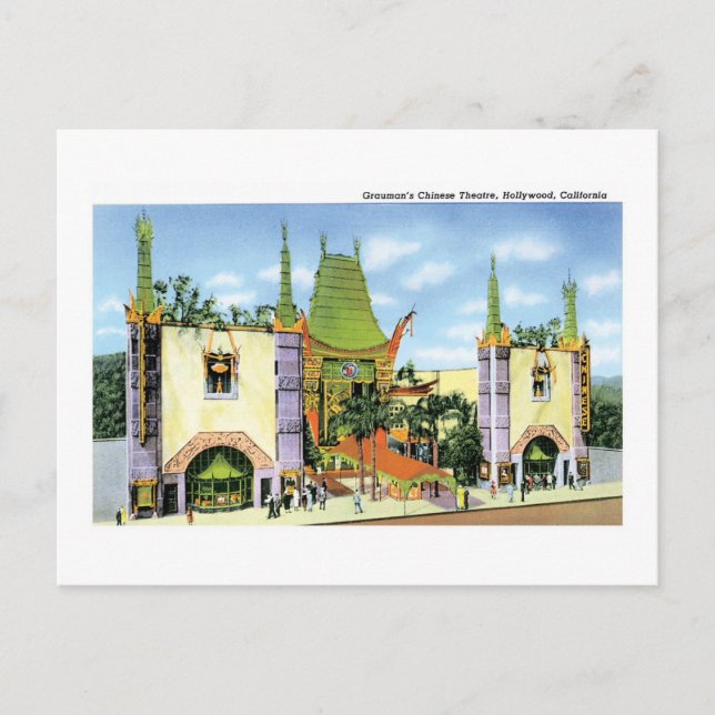 Grauman's Chinese Theatre, Hollywood, Ca Postcard (Front)