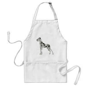 Grautiger Doggensilhouette Standard Apron