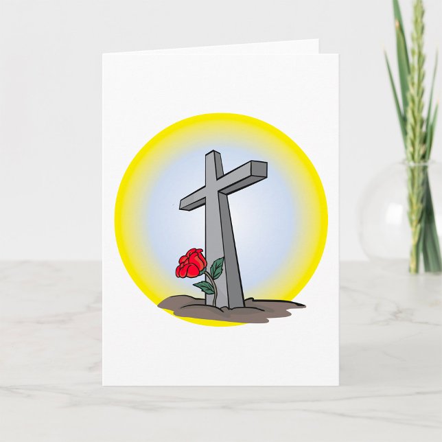 Grave Cross Cemetery Greeting Cards (Creator Uploaded)