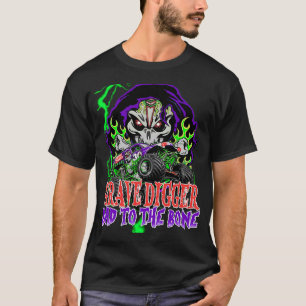 Grave Digger Bad to the Bone monster jam grave dig T-Shirt