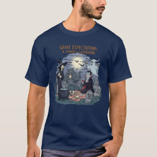 Grave Expectations" Spooky Gathering Halloween T-Shirt