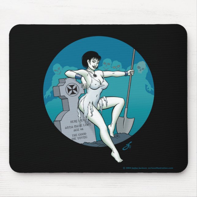 Grave Girl Mouse Pad (Front)