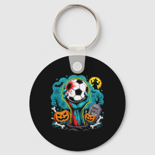 Grave Goals Zombie Soccer Halloween For Soccer Pla Key Ring