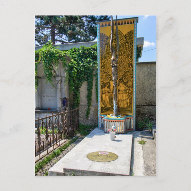 Grave Of Ernst Fuchs Postcard (Front)