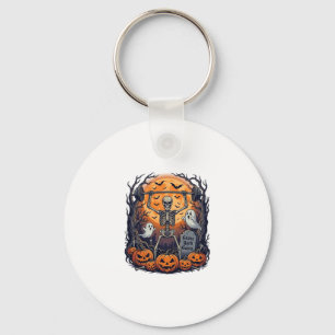 Grave Yard Gains Skeleton Lifting Barbell Hallowee Key Ring