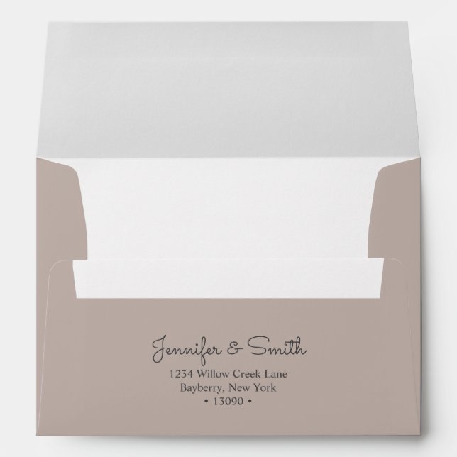Gravel A7 Envelope minimalist & in inviting tone (Back (Bottom))