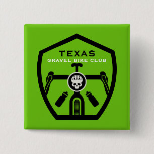 Gravel Bike Club Rider 15 Cm Square Badge