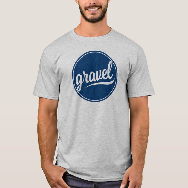 Gravel Cycling Blue Logo T-Shirt (Front)