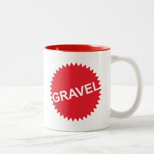 Gravel Cycling Red Logo Two-Tone Coffee Mug