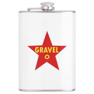 Gravel Cycling Star Hip Flask