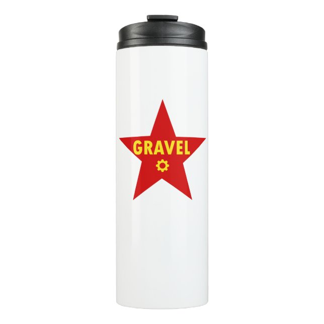 Gravel Cycling Star Thermal Tumbler (Front)