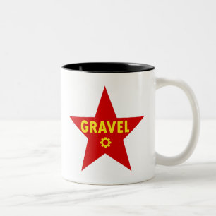 Gravel Cycling Star Two-Tone Coffee Mug