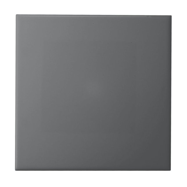 Gravel Grey Solid Colour | Classic Elegant Ceramic Tile (Front)