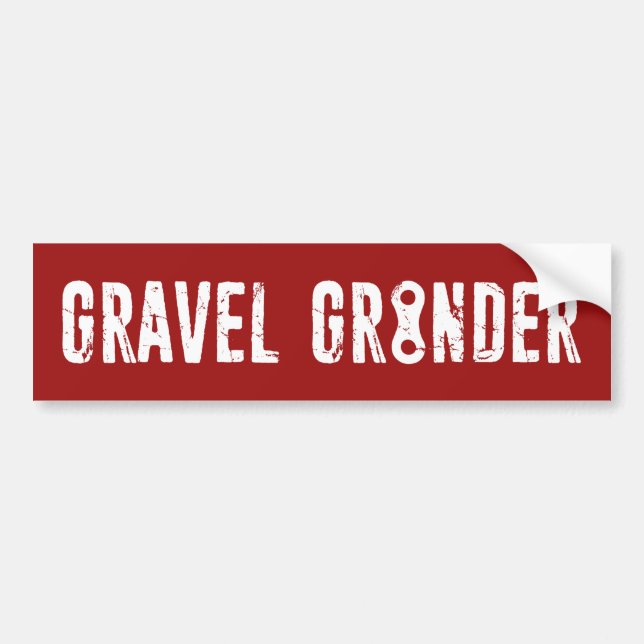 Gravel Grinder Chain Link Bumper Sticker (Front)