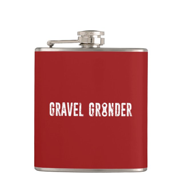 Gravel Grinder Chain Link Hip Flask (Front)