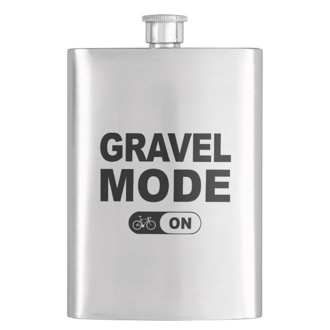 Gravel Mode On Hip Flask (Front)