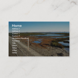 Gravel Road with North Slope Oil fields in backgro Business Card