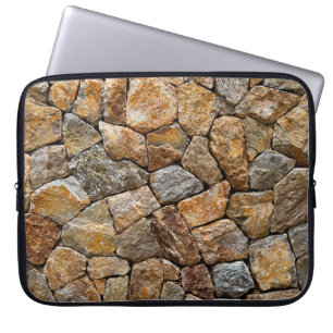 Gravel small stone wall laptop sleeve