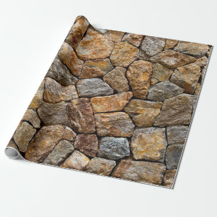 Gravel small stone wall  wrapping paper