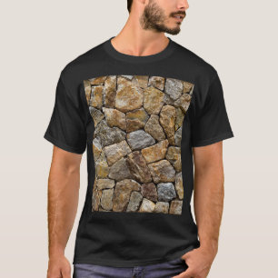 Gravel Stone Wall: Decorative Design T-Shirt