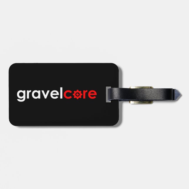 Gravelcore Gravel Cycling Luggage Tag (Back Horizontal)