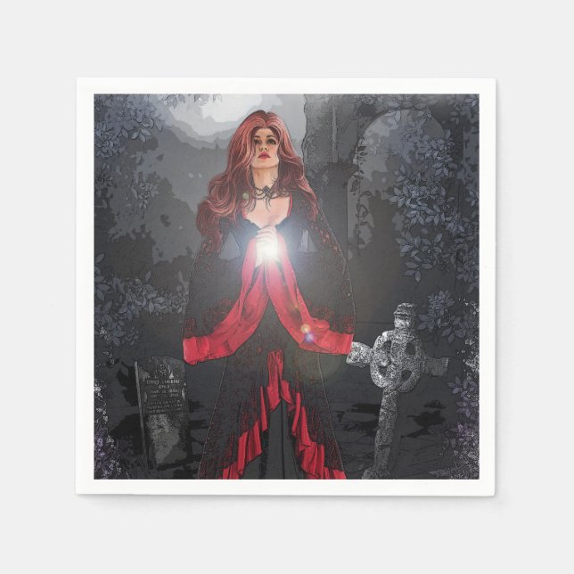 Gravelight Enchantress Napkin (Front)