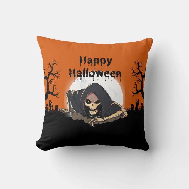 Gravemoon  Designed Throw Pillow (Front)