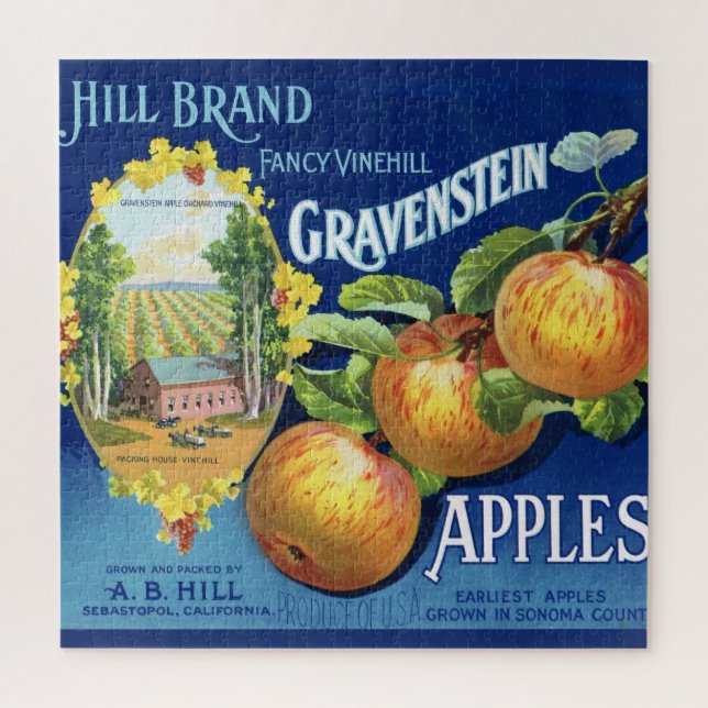 Gravenstein Apples 20x20 Jigsaw Puzzle (Vertical)