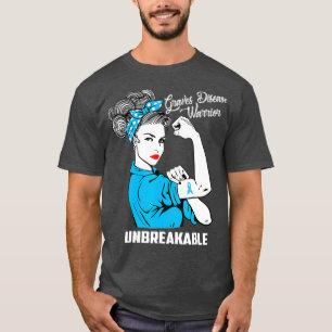 Graves Disease Warrior Unbreakable  Awareness T-Shirt