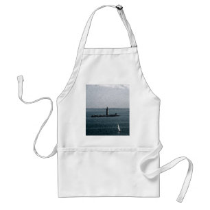 Graves Light in Boston Harbour Standard Apron