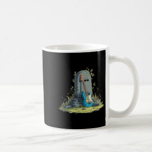 Gravestone Rock with Cool Guitar Costume Coffee Mug