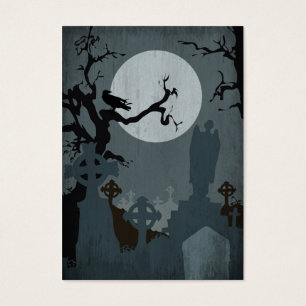 Graveyard and Full Moon for Halloween