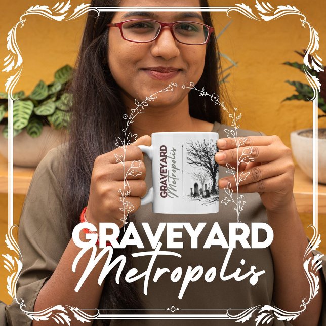 Graveyard Metropolis Coffee Mug (Graveyard Metropolis Cover from The Beekeeper Store)