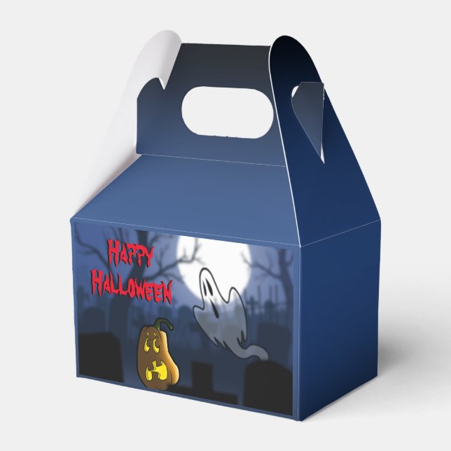Graveyard Scare Halloween Favour Box (Front Side)