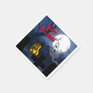 Graveyard Scare Halloween Paper Napkins