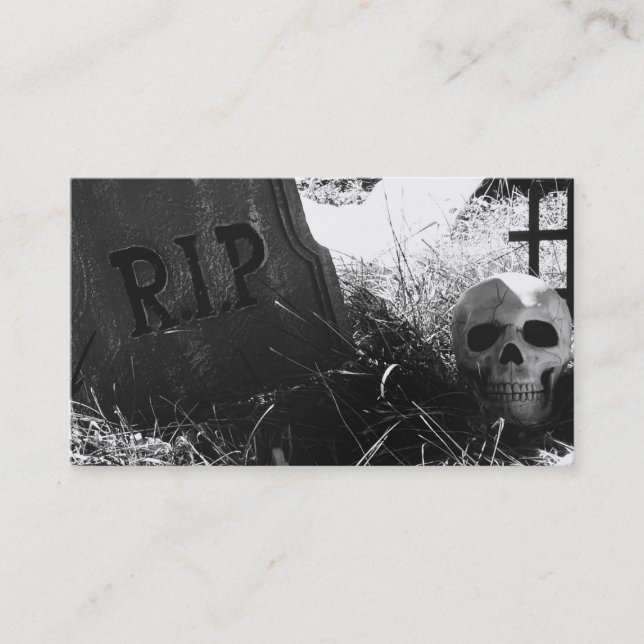 graveyard scene business card (Front)