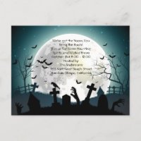 Graveyard Scene Halloween Party Invitation