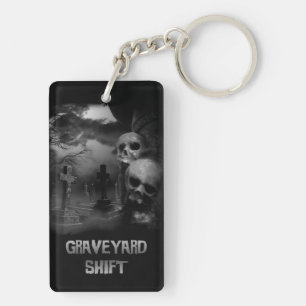 Graveyard Shift - Gothic Graveyard Key Ring