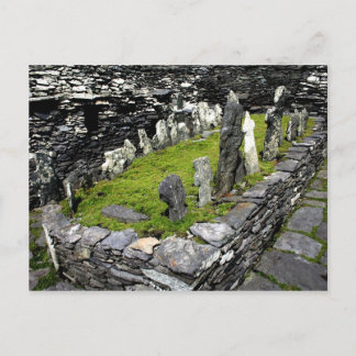 Graveyard Skellig Island Postcard