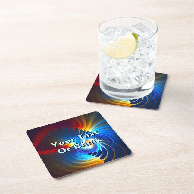 Gravitational Blueshift Square Paper Coaster (Insitu)