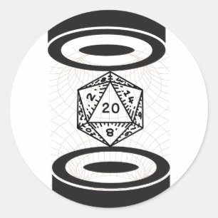 Gravitational Roll Classic Round Sticker
