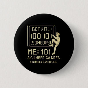 Gravity100 Me101 Climbing Scoreboard Graphic 6 Cm Round Badge