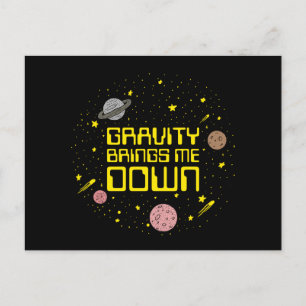 Gravity Brings Me Down Postcard