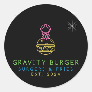 Gravity Burger Sticker Sheet