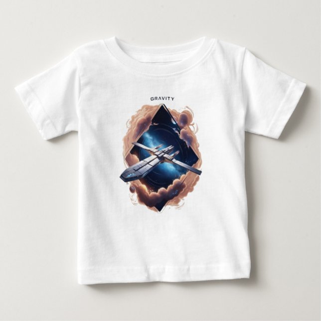 Gravity-Defying Fashion Baby T-Shirt (Front)