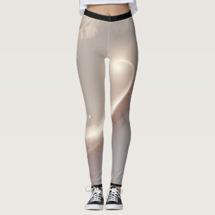 Gravity-Inspired Comet Logo Design Leggings