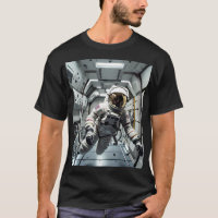 Gravity-Inspired Floating Spaceman T-Shirt