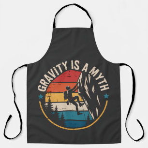 Gravity Is A Myth Apron
