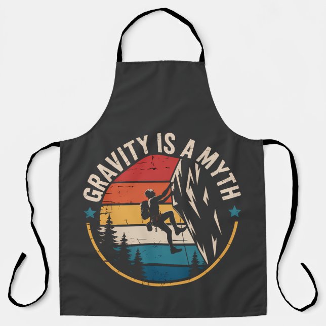 Gravity Is A Myth Apron (Front)