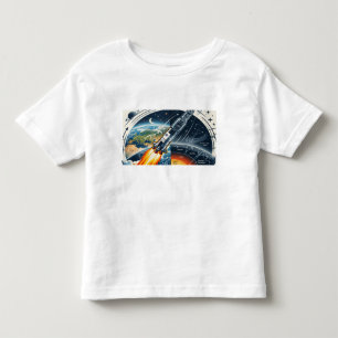 Gravity Launch – Rocket Breaking Through Earth’s A Toddler T-Shirt